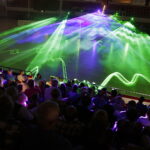 02.09.2016 Ostrowiec Świętokrzyski. Prezentacja drużyny siatkarek KSZO Ostrowiec. Pokaz laserów. / Jarosław Kubalski / Radio Kielce