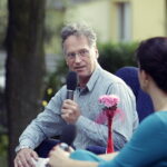 03.09.2016 Kielce. Piknik w ogrodzie Radia Kielce. Prezentacja nowej ramówki oraz podsumowanie akcji "Wakacje z duchami historii". Paweł Kiniewicz. / Jarosław Kubalski / Radio Kielce