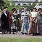 03.09.2016 Kielce. Piknik w ogrodzie Radia Kielce. Prezentacja nowej ramówki oraz podsumowanie akcji "Wakacje z duchami historii". Pokaz mody w wykonaniu dziennikarzy Radia Kielce. / Jarosław Kubalski / Radio Kielce