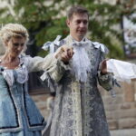 03.09.2016 Kielce. Piknik w ogrodzie Radia Kielce. Prezentacja nowej ramówki oraz podsumowanie akcji "Wakacje z duchami historii". Pokaz mody w wykonaniu dziennikarzy Radia Kielce. / Jarosław Kubalski / Radio Kielce