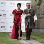 03.09.2016 Kielce. Piknik w ogrodzie Radia Kielce. Prezentacja nowej ramówki oraz podsumowanie akcji "Wakacje z duchami historii". Pokaz mody w wykonaniu dziennikarzy Radia Kielce. / Jarosław Kubalski / Radio Kielce