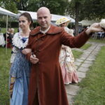 03.09.2016 Kielce. Piknik w ogrodzie Radia Kielce. Prezentacja nowej ramówki oraz podsumowanie akcji "Wakacje z duchami historii". Pokaz mody w wykonaniu dziennikarzy Radia Kielce. / Jarosław Kubalski / Radio Kielce
