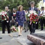 17.09.2016 Kielce. Uroczystości pod pomnikiem katyńskim w rocznicę napaści ZSRR na Polskę. / Jarosław Kubalski / Radio Kielce