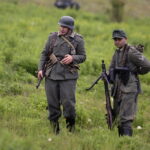 18.09.2016 Szewce. Rekonstrukcja bitwy pod Szewcami, jaka się rozegrała pomiędzy oddziałami AK i Niemcami 18 września 1944 roku. / Jarosław Kubalski / Radio Kielce