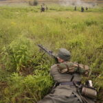 18.09.2016 Szewce. Rekonstrukcja bitwy pod Szewcami, jaka się rozegrała pomiędzy oddziałami AK i Niemcami 18 września 1944 roku. / Jarosław Kubalski / Radio Kielce