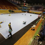 23.09.2016. Brześć. Trening Vive Tauronu przed meczem Ligi Mistrzów z Mieszkowem / Jarosław Kubalski / Radio Kielce