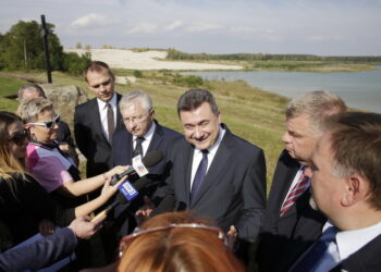 wiceminister energii Grzegorz Tobiszowski w Piasecznie / Jarosław Kubalski / Radio Kielce