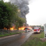 26.09.2016 Wąchock. Pożar przy ulicy Elaboracji. / Tomasz Piwko / Radio Kielce