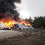 26.09.2016 Wąchock. Pożar przy ulicy Elaboracji. / Tomasz Piwko / Radio Kielce