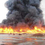 26.09.2016 Wąchock. Pożar przy ulicy Elaboracji. / Tomasz Piwko / Radio Kielce