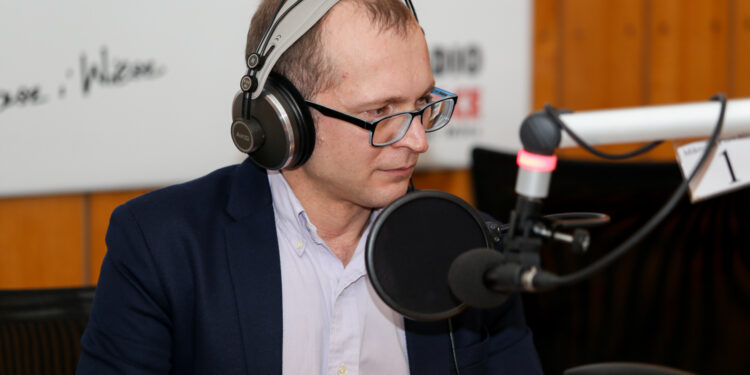 13.03.2016 Studio Polityczne Radia Kielce. Bartłomiej Zapała / Stanisław Blinstrub / Radio Kielce