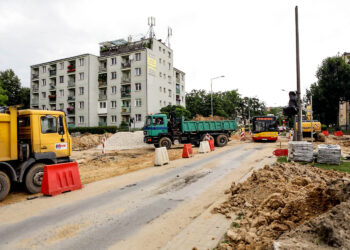 18.7.2016 Kielce. Remont skrzyżowania Jagiellońskiej z Piekoszowską / Wojciech Habdas / Radio Kielce
