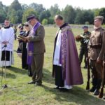 10.09.2016. Pogrzeb żołnierzy wyklętych Józefa Figarskiego ps. "Śmiały" i Czesława Spadło ps. "Mały" w Wąchocku / Wojciech Habdas / Radio Kielce