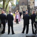 10.09.2016. Pogrzeb żołnierzy wyklętych Józefa Figarskiego ps. "Śmiały" i Czesława Spadło ps. "Mały" w Wąchocku / Wojciech Habdas / Radio Kielce