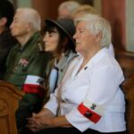 10.09.2016. Pogrzeb żołnierzy wyklętych Józefa Figarskiego ps. "Śmiały" i Czesława Spadło ps. "Mały" w Wąchocku / Wojciech Habdas / Radio Kielce