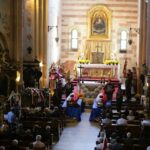 10.09.2016. Pogrzeb żołnierzy wyklętych Józefa Figarskiego ps. "Śmiały" i Czesława Spadło ps. "Mały" w Wąchocku / Wojciech Habdas / Radio Kielce