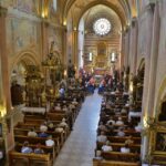 10.09.2016. Pogrzeb żołnierzy wyklętych Józefa Figarskiego ps. "Śmiały" i Czesława Spadło ps. "Mały" w Wąchocku / Wojciech Habdas / Radio Kielce