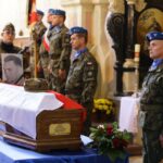 10.09.2016. Pogrzeb żołnierzy wyklętych Józefa Figarskiego ps. "Śmiały" i Czesława Spadło ps. "Mały" w Wąchocku / Wojciech Habdas / Radio Kielce