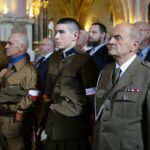 10.09.2016. Pogrzeb żołnierzy wyklętych Józefa Figarskiego ps. "Śmiały" i Czesława Spadło ps. "Mały" w Wąchocku / Wojciech Habdas / Radio Kielce