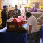 10.09.2016. Pogrzeb żołnierzy wyklętych Józefa Figarskiego ps. "Śmiały" i Czesława Spadło ps. "Mały" w Wąchocku / Wojciech Habdas / Radio Kielce