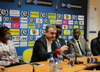 25.09.2016. Konferencja w sprawie sprzedaży Korony Kielce / Wojciech Habdas / Radio Kielce