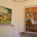 13.09.2016. Otwarcie wystawy plakatów ze zbiorów Muzeum Wsi Kieleckiej w Dworku Lasszczyków / Wojciech Habdas / Radio Kielce