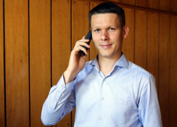 15.9.2016 Kielce. Michał Kubecki - Prezes Instytutu Odnawialnych Źródeł Energii w Kielcach. / Wojciech Habdas / Radio Kielce