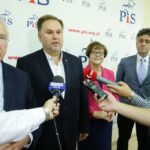 15.09.2016. Konferencja Prawa i Sprawiedliwości. Od lewej: Krzysztof Lipiec, Marek Kwitek, Maria Zuba i Krzysztof Słoń / Wojciech Habdas / Radio Kielce