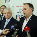 15.09.2016. Konferencja Prawa i Sprawiedliwości. Od lewej: Andrzej Pruś, Krzysztof Lipiec i Marek Kwitek / Wojciech Habdas / Radio Kielce