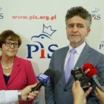 15.09.2016. Konferencja Prawa i Sprawiedliwości. Od lewej: Maria Zuba, Krzysztof Lipiec / Wojciech Habdas / Radio Kielce