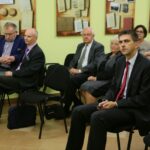 28.09.2016. Uroczystość wręczenia odznak "Za Zasługi Dla Archiwistyki" Kornelii Major i prof. Adamowi Massalskiemu / Wojciech Habdas / Radio Kielce