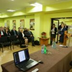 28.09.2016. Uroczystość wręczenia odznak "Za Zasługi Dla Archiwistyki" Kornelii Major i prof. Adamowi Massalskiemu / Wojciech Habdas / Radio Kielce