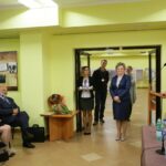 28.09.2016. Uroczystość wręczenia odznak "Za Zasługi Dla Archiwistyki" Kornelii Major i prof. Adamowi Massalskiemu / Wojciech Habdas / Radio Kielce