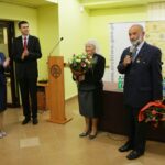 28.09.2016. Uroczystość wręczenia odznak "Za Zasługi Dla Archiwistyki" Kornelii Major i prof. Adamowi Massalskiemu / Wojciech Habdas / Radio Kielce