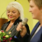 28.09.2016. Uroczystość wręczenia odznak "Za Zasługi Dla Archiwistyki" Kornelii Major i prof. Adamowi Massalskiemu / Wojciech Habdas / Radio Kielce