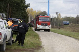 Gniewięcin. Rozszczelniona cysterna z fosforem (29 października 2016 r.) / Jarosław Kubalski / Radio Kielce