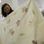 Drukowany obrus w Instytucie Designu (1 października 2016). / Jarosław Kubalski / Radio Kielce