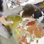 Drukowany obrus w Instytucie Designu (1 października 2016). / Jarosław Kubalski / Radio Kielce