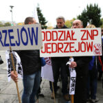 Nauczycielski protest przed Urzędem Wojewódzkim (10 października 2016 r.) / Wojciech Habdas / Radio Kielce