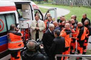 Staszów. Wizyta Beaty Kempy (13 października 2016 r.) / Wojciech Habdas / Radio Kielce