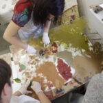 Drukowany obrus w Instytucie Designu (1 października 2016). / Jarosław Kubalski / Radio Kielce