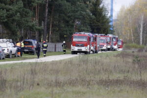 Gniewięcin. Rozszczelniona cysterna z fosforem (29 października 2016 r.) / Jarosław Kubalski / Radio Kielce