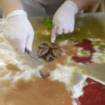 Drukowany obrus w Instytucie Designu (1 października 2016). / Jarosław Kubalski / Radio Kielce