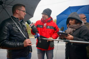 05.10.2016. Interwencja. Mieszkańcy Małogoszcza skarżą się na uciążliwość kamieniołomu / Krzysztof Bujnowicz / Radio Kielce