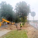 03.10.2016. Remont ulicy Chrzanowskiego w Ostrowcu Świętokrzyskim / Kalina Łabuz-Bębas / Radio Kielce