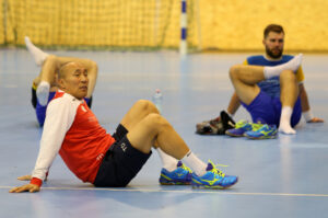 08.10.2016. Trening Vive Tauronu przed meczem Ligi Mistrzów z Pick Szeged / Kamil Król / Radio Kielce