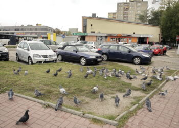 04.10.2016 Kielce. Parking przy dawnym kinie Romantica. / Jarosław Kubalski / Radio Kielce