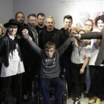 23.10.2016 Kielce. Zespół "Łzy" nagrał w Radiu Kielce spot charytatywny dla Dawida Szpaka. / Jarosław Kubalski / Radio Kielce