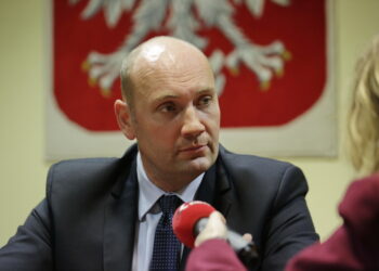 Wiceminister MSWiA Sebastian Chwałek. / Jarosław Kubalski / Radio Kielce