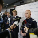 25.10.2016 Kielce. Konferencja "Bezpieczny stadion". Prezes PZPN Zbigniew Boniek i komendant główny Policji Jarosław Szymczyk. / Jarosław Kubalski / Radio Kielce